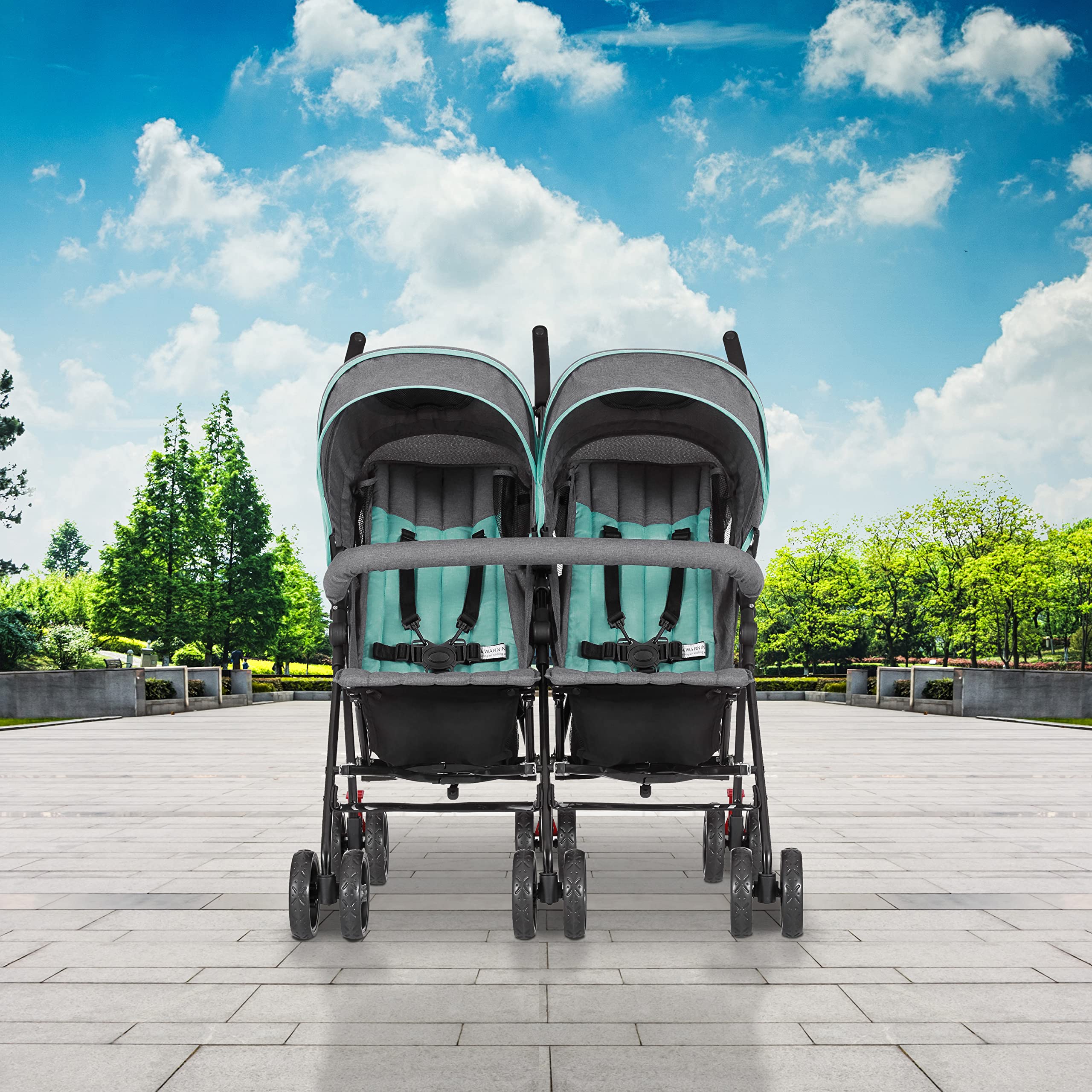Dream On Me Volgo Lightweight Twin Umbrella Stroller