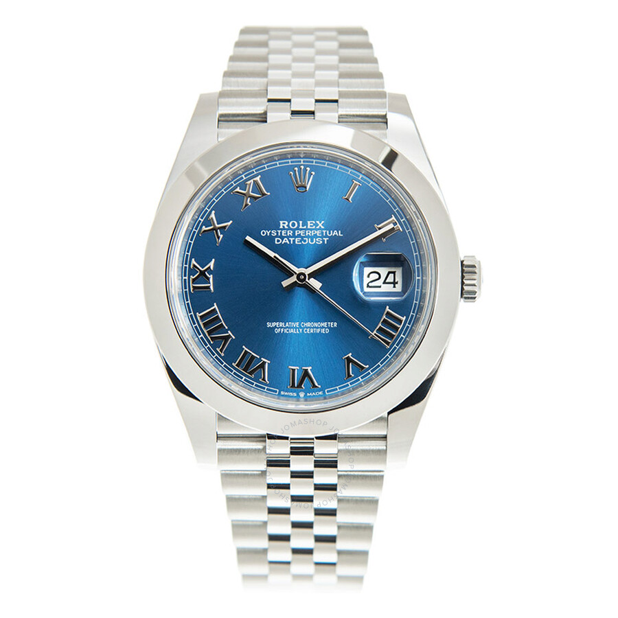 Rolex Datejust 41 Automatic Blue Dial Men s Jubilee Watch 126300BLRJ（Lifetime free warranty+90-days replacement service & Refund!.）