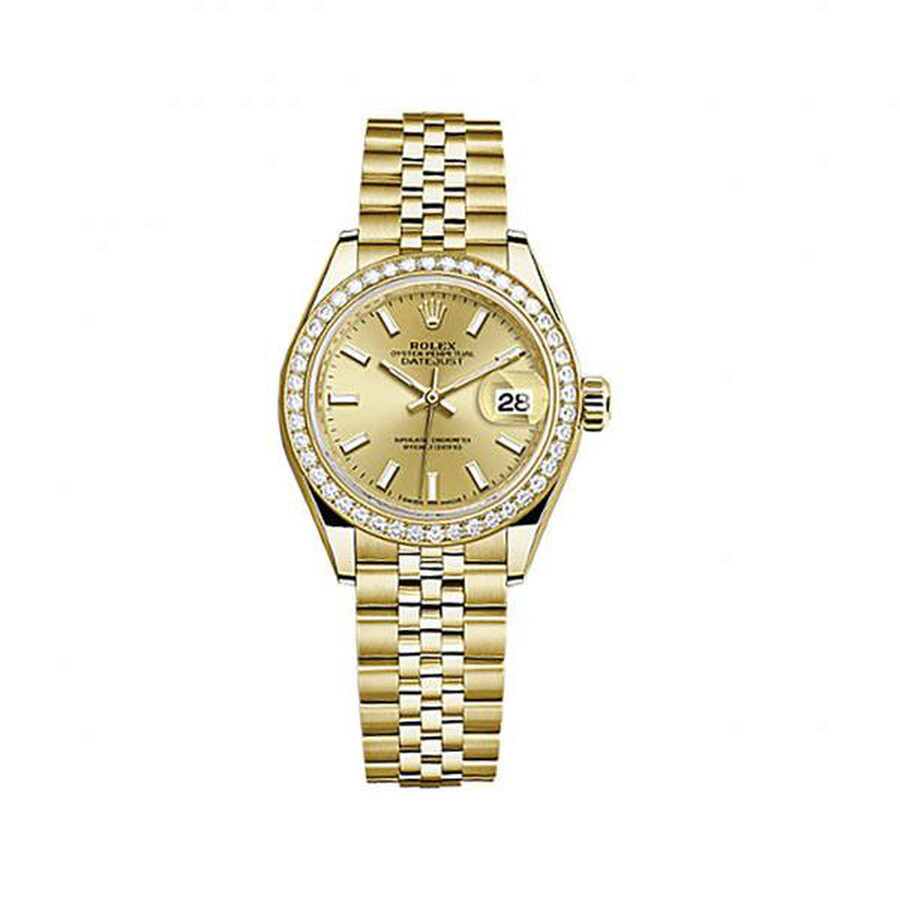 Rolex Lady-Datejust Champagne Dial 18 Carat Yellow Gold Jubilee Watch 279138CSJ（Lifetime free warranty+90-days replacement service & Refund!.）