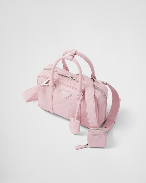 Prada Medium antique nappa leather top handle bag - Alabaster Pink