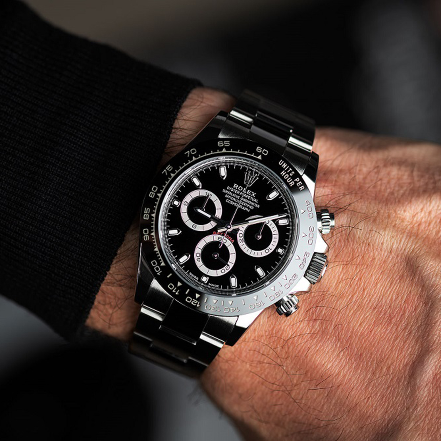 Rolex Cosmograph Daytona black dial 116500ln-0002