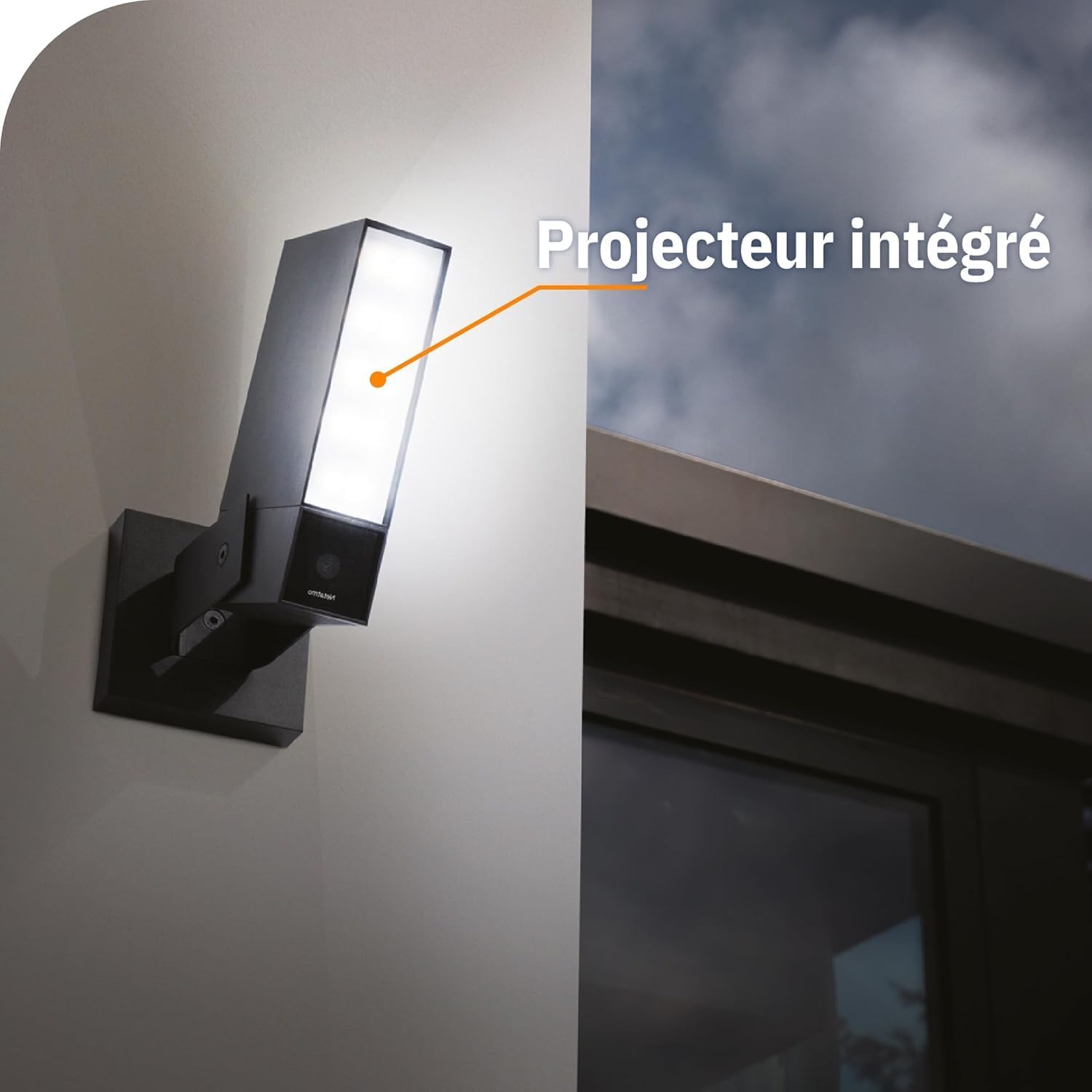 Pack 2 caméras extérieures éclairage intégré détection personnes 1920p WiFi aluminium noir NBU-2-NOC-AMZ