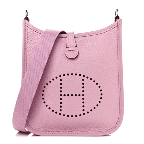 HERMES Taurillon Clemence Evelyne TPM Mauve Sylvestre