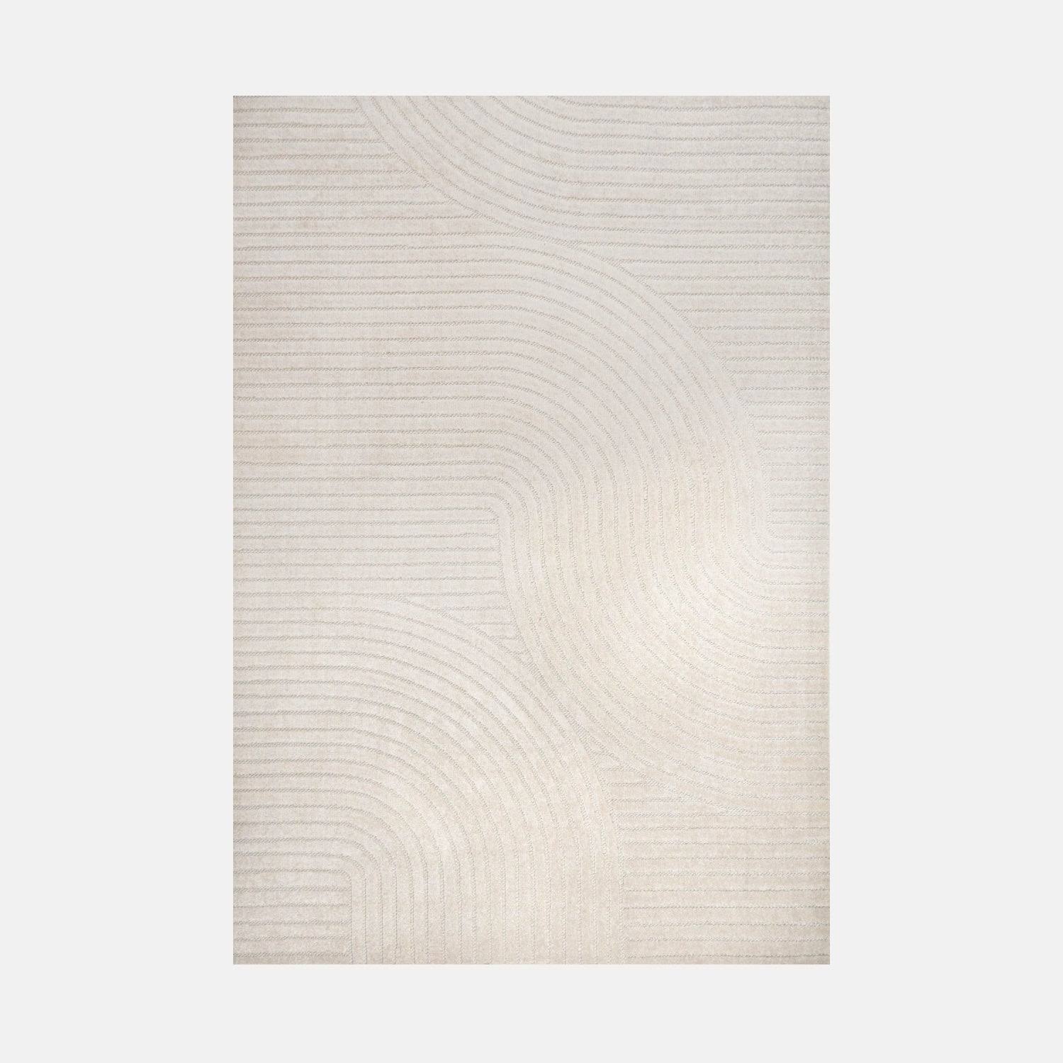 Jonathan Y Skagen Minimalist Curve Geometric Ivory/Cream 3 ft. x 5 ft. Area Rug