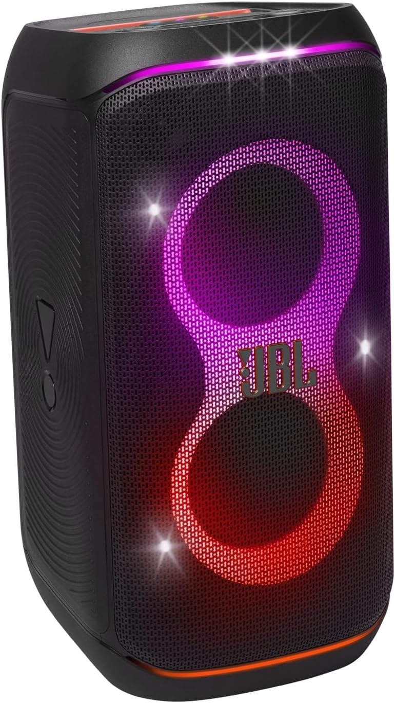 Enceinte portable Partybox Club 120 poignée pliable son pro lumières 12 h autonomie IPX4 noir