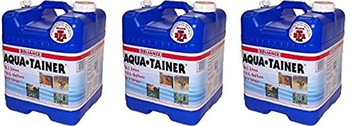 Reliance Products Aqua-Tainer 7 Gallon Rigid Water Container (3-pack)