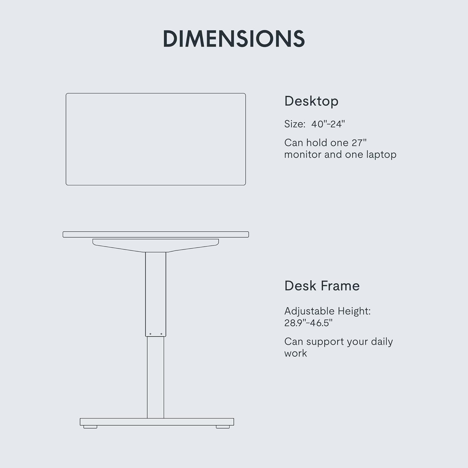 FLEXISPOT EN1 Whole-Piece Standing Desk