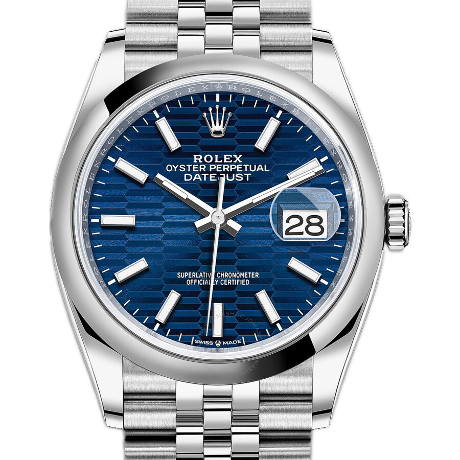 Rolex Datejust 36 Automatic Blue Dial Ladies Watch 126200BLFSJ（Lifetime free warranty+90-days replacement service & Refund!.）