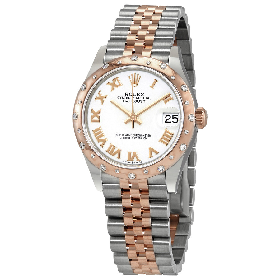 Rolex Datejust 31 White Dial Ladies Steel and 18kt Everose Gold Jubilee Watch 278341WRJ（Lifetime free warranty+90-days replacement service & Refund!.）