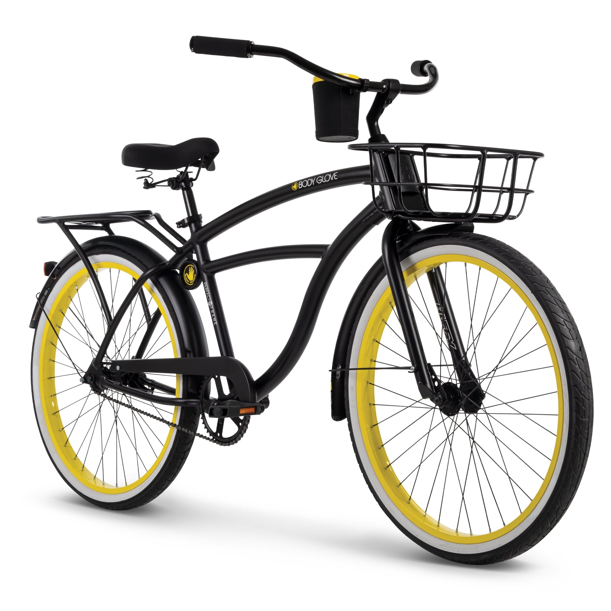 Glove 26 inch Mens Beach Cruiser Bike. Black. by Huffy