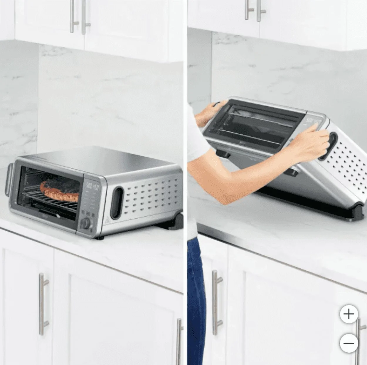 New Ninja Flip 10 - in - 1 Toaster Oven & Air Fryer with Added Broil Rack