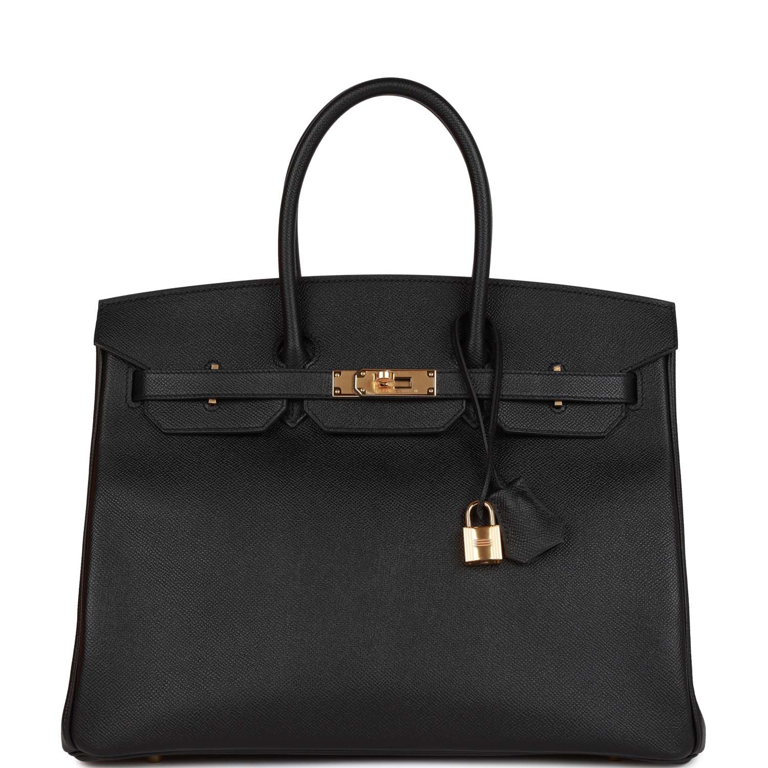 Hermes Birkin 35 Black Epsom Gold Hardware