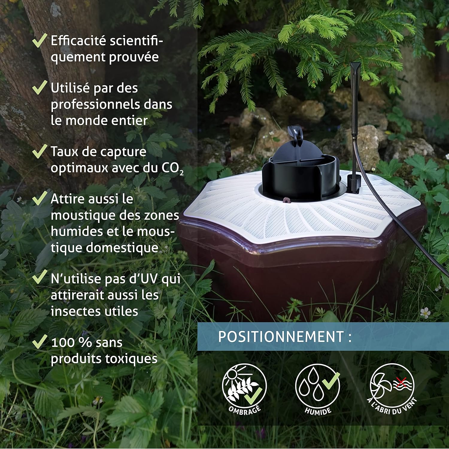 Piège à moustiques avec BG Sweetscent et kit BG Booster CO2