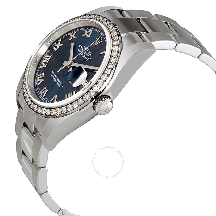 Rolex Oyster Perpetual Datejust 36 Blue Dial Stainless Steel Bracelet Automatic Ladies Watch 116244BLRO（Lifetime free warranty+90-days replacement service & Refund!.）