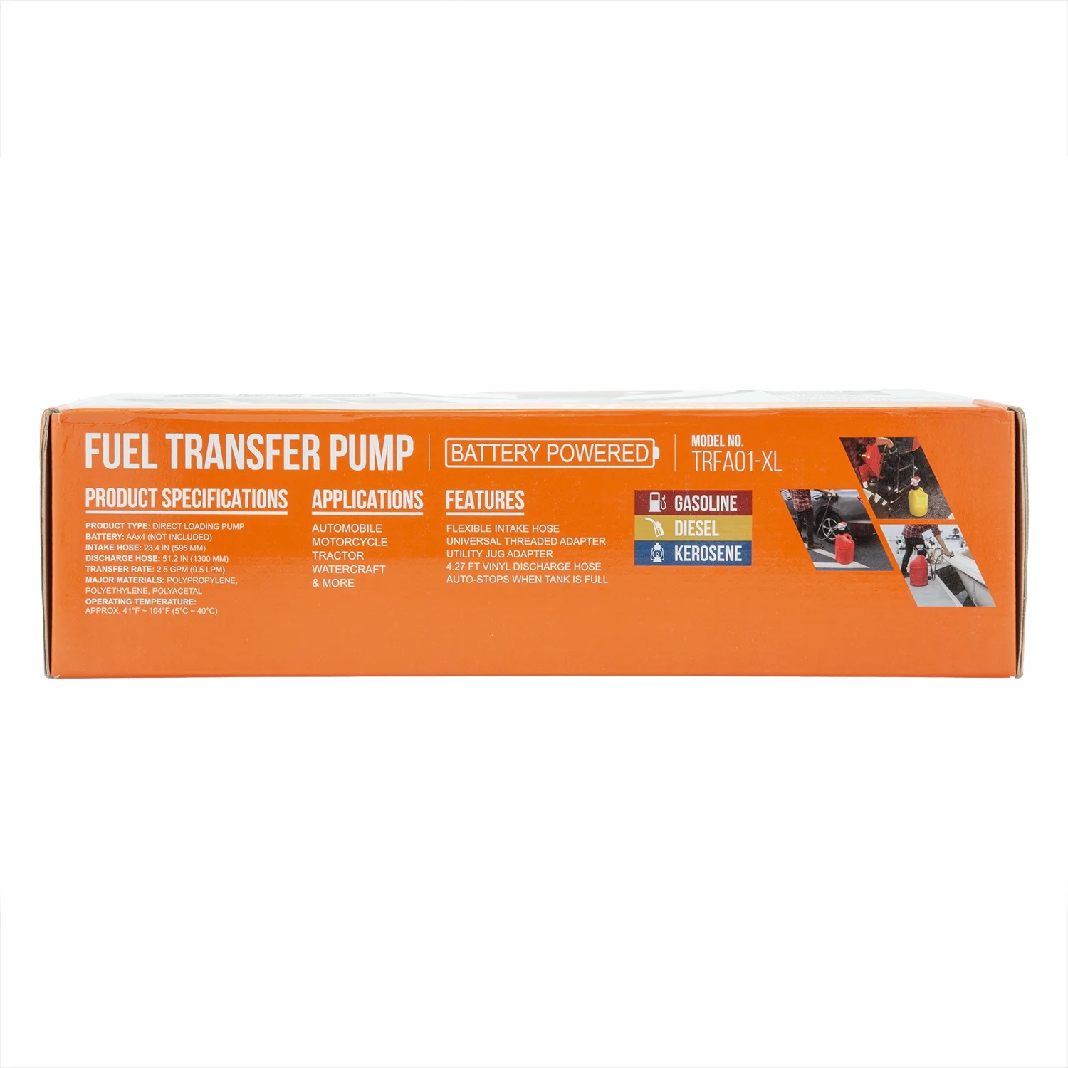 Tera Pump TRFA01 - XL Utility Jug Battery Powered Fuel Transfer Pump (Pump Only)