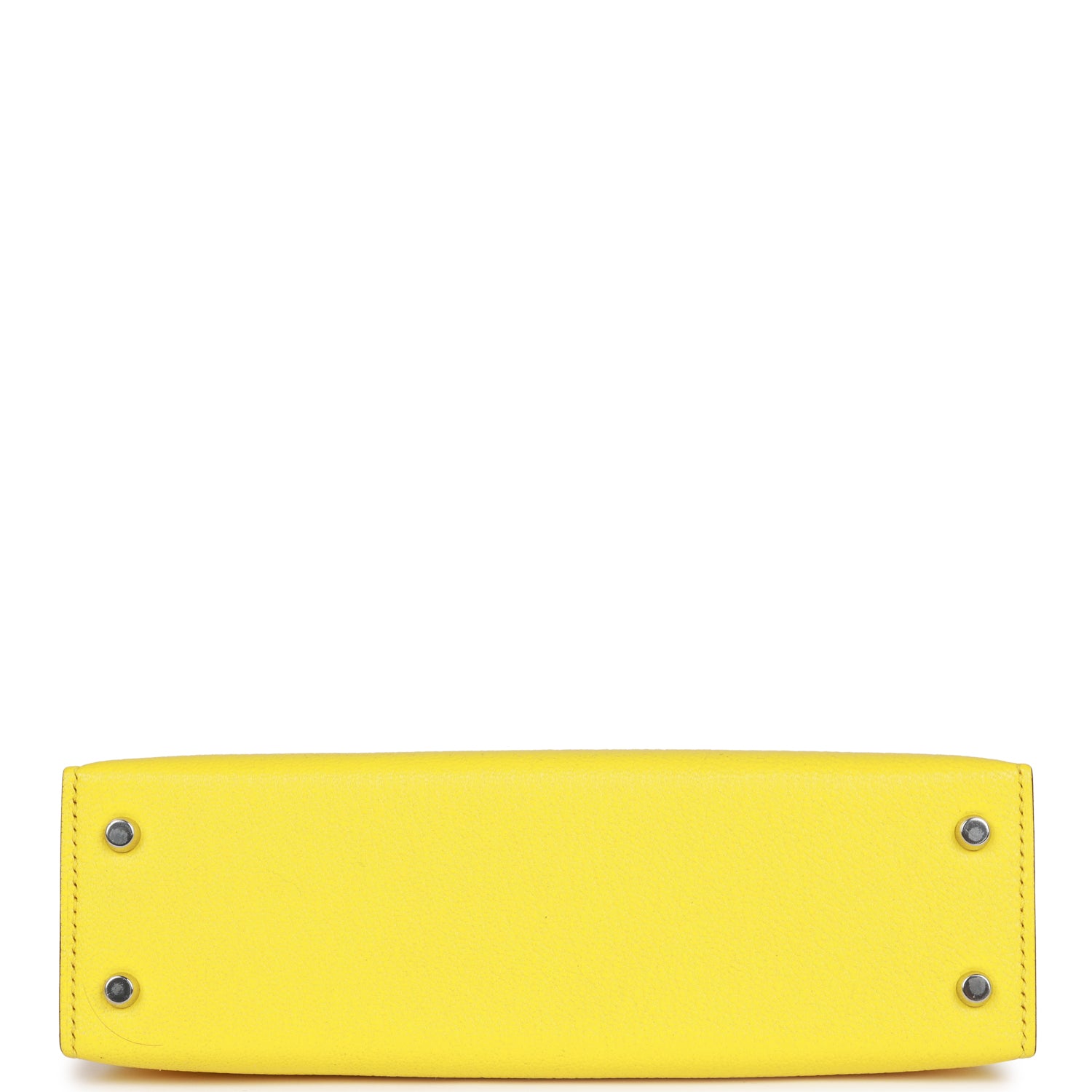 Hermes Kelly Sellier 20 Jaune Citron Chvre Palladium Hardware
