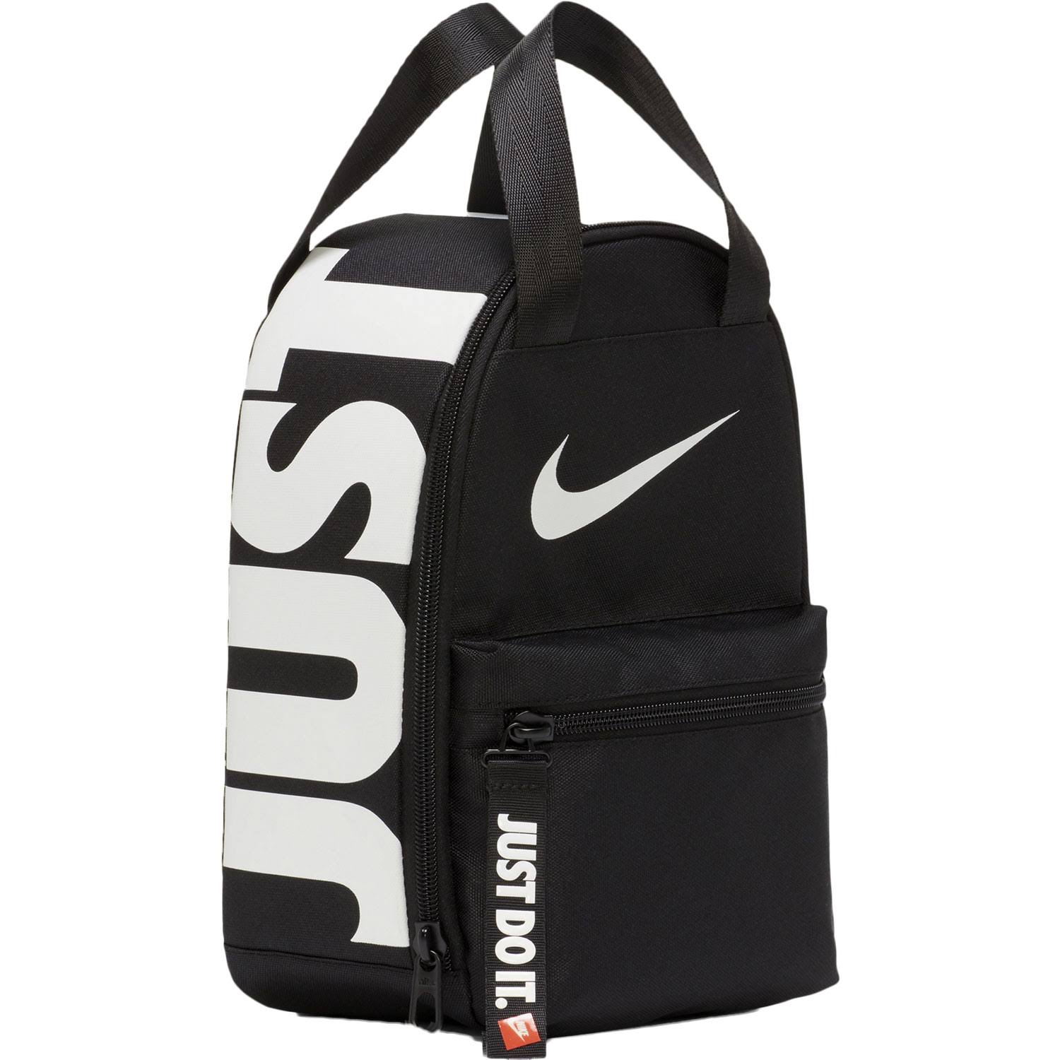 Nike Multi Zip JDI Fuel Pack Lunch Box in Black White