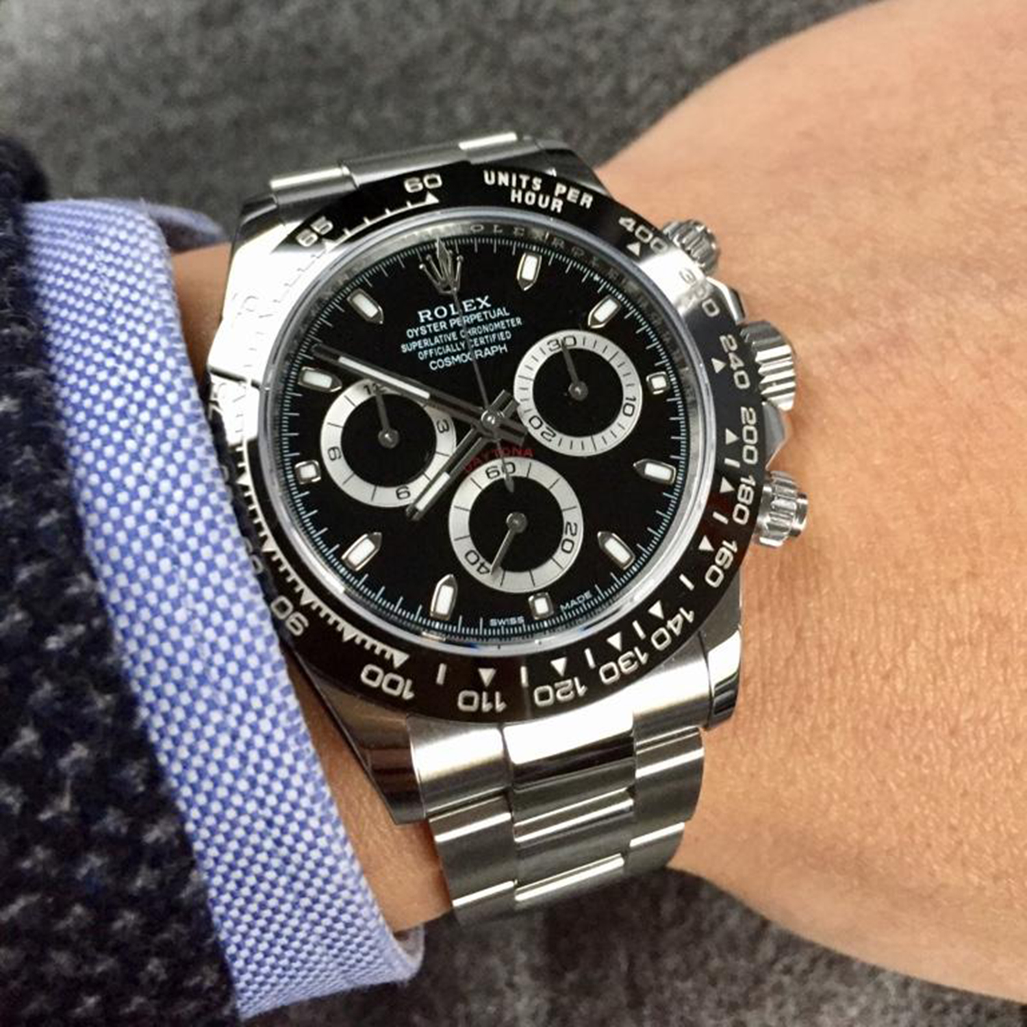 Rolex Cosmograph Daytona black dial 116500ln-0002