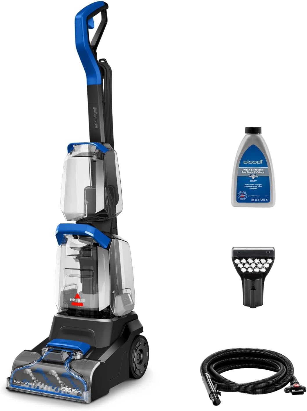 Shampouineuse PowerWash Compact Pet 600W nettoyage taches odeurs animaux canapé tissu tapis moquette
