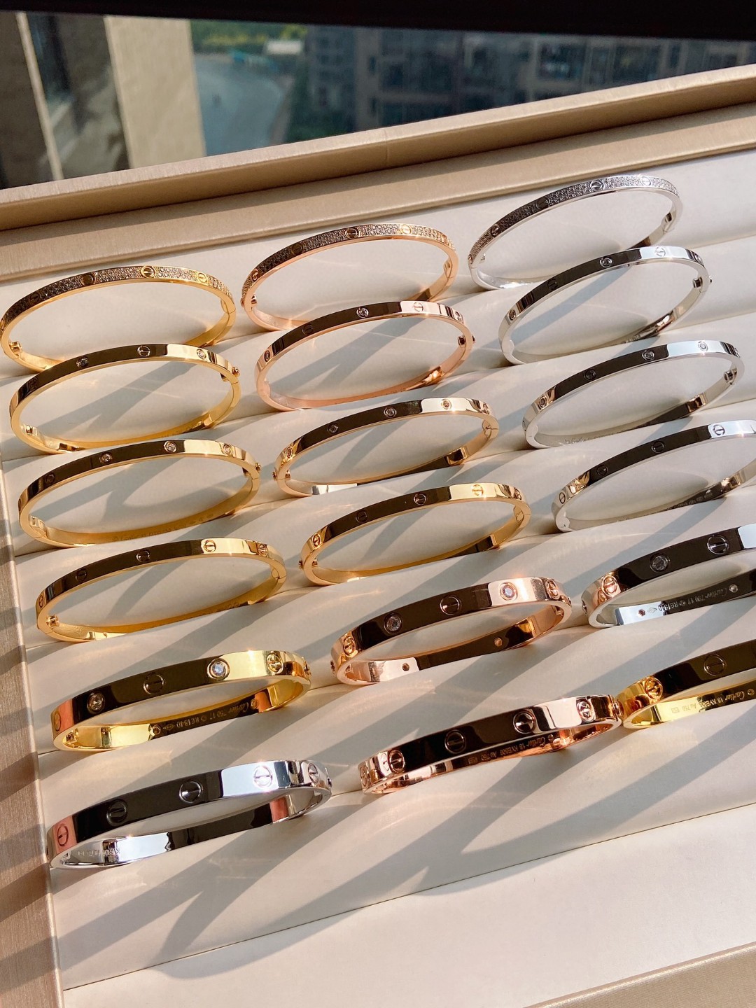 Cartier LOVE Series Wide 18K Bracelet