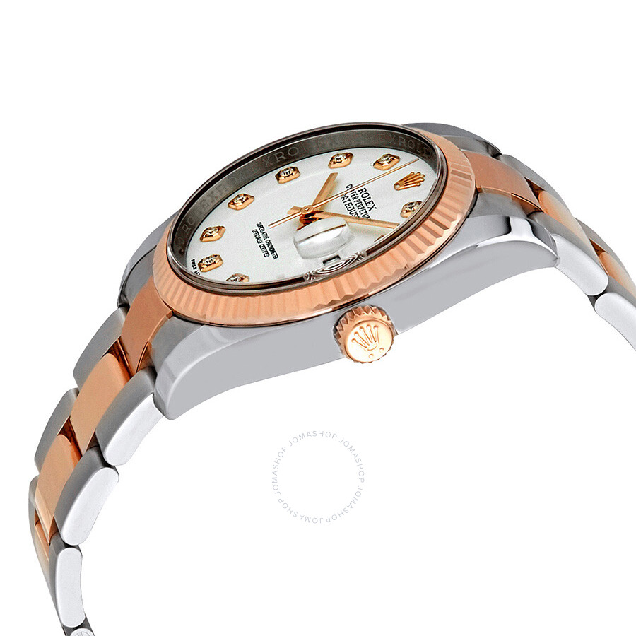 Rolex Oyster Perpetual Datejust 36 White Dial Stainless Steel and 18K Everose Gold Bracelet Automatic Men s Watch 116231WDO（Lifetime free warranty+90-days replacement service & Refund!.）