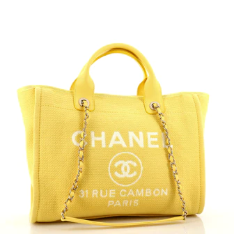 Chanel Deauville NM Tote Mixed Fibers Small