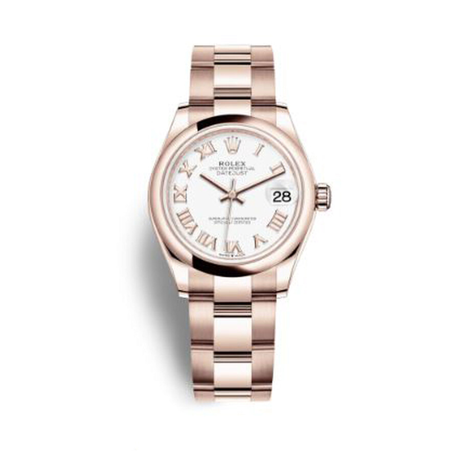 Rolex Datejust 31 White Dial Ladies 18 ct Everose Gold Oyster Watch 278245WRO（Lifetime free warranty+90-days replacement service & Refund!.）