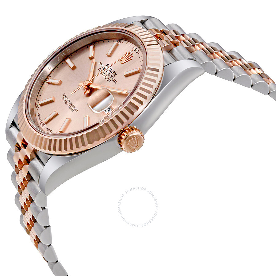 Rolex Datejust 41 Sundust Dial Steel and 18K Everose Gold Men s Watch 126331SNSJ（Lifetime free warranty+90-days replacement service & Refund!.）