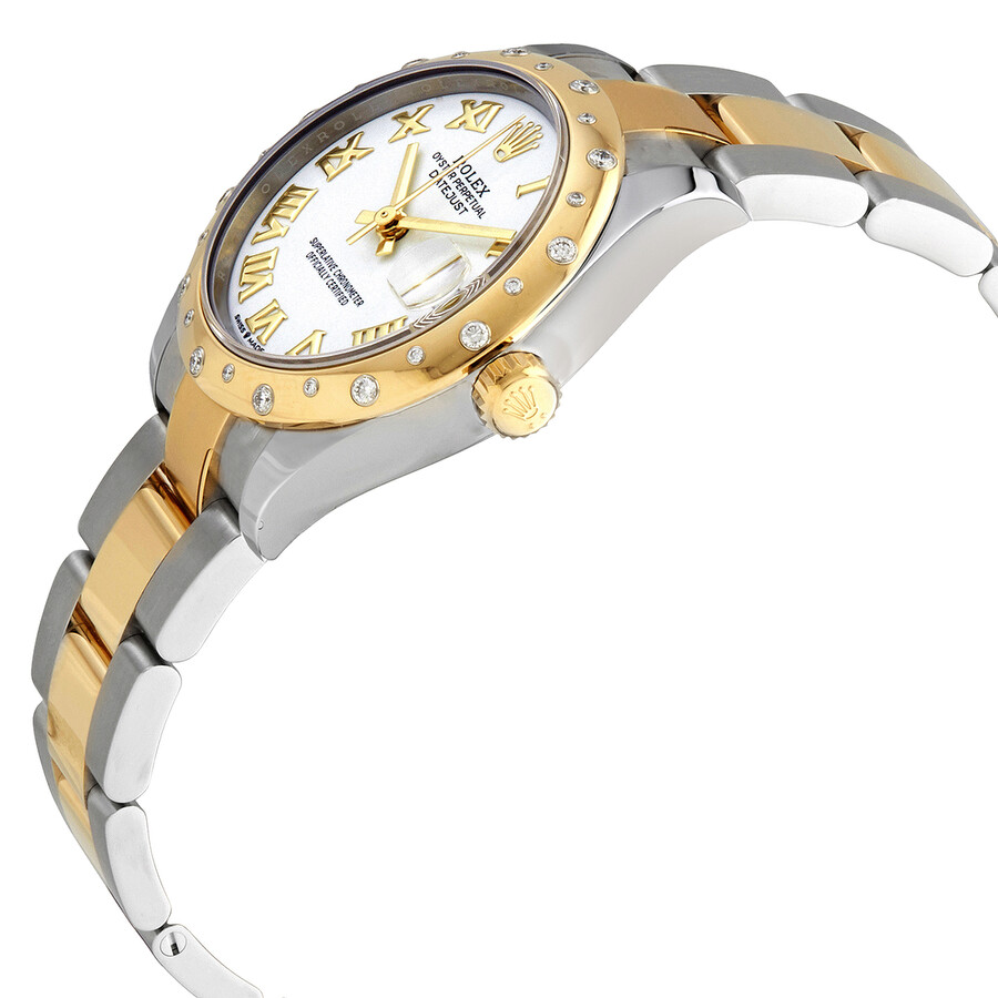 Rolex Datejust 31 Automatic White Dial Ladies Steel and 18kt Yellow Gold Oyster Watch 278343WRO（Lifetime free warranty+90-days replacement service & Refund!.）