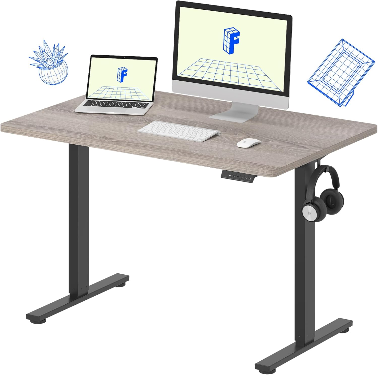 FLEXISPOT EN1 Whole-Piece Standing Desk
