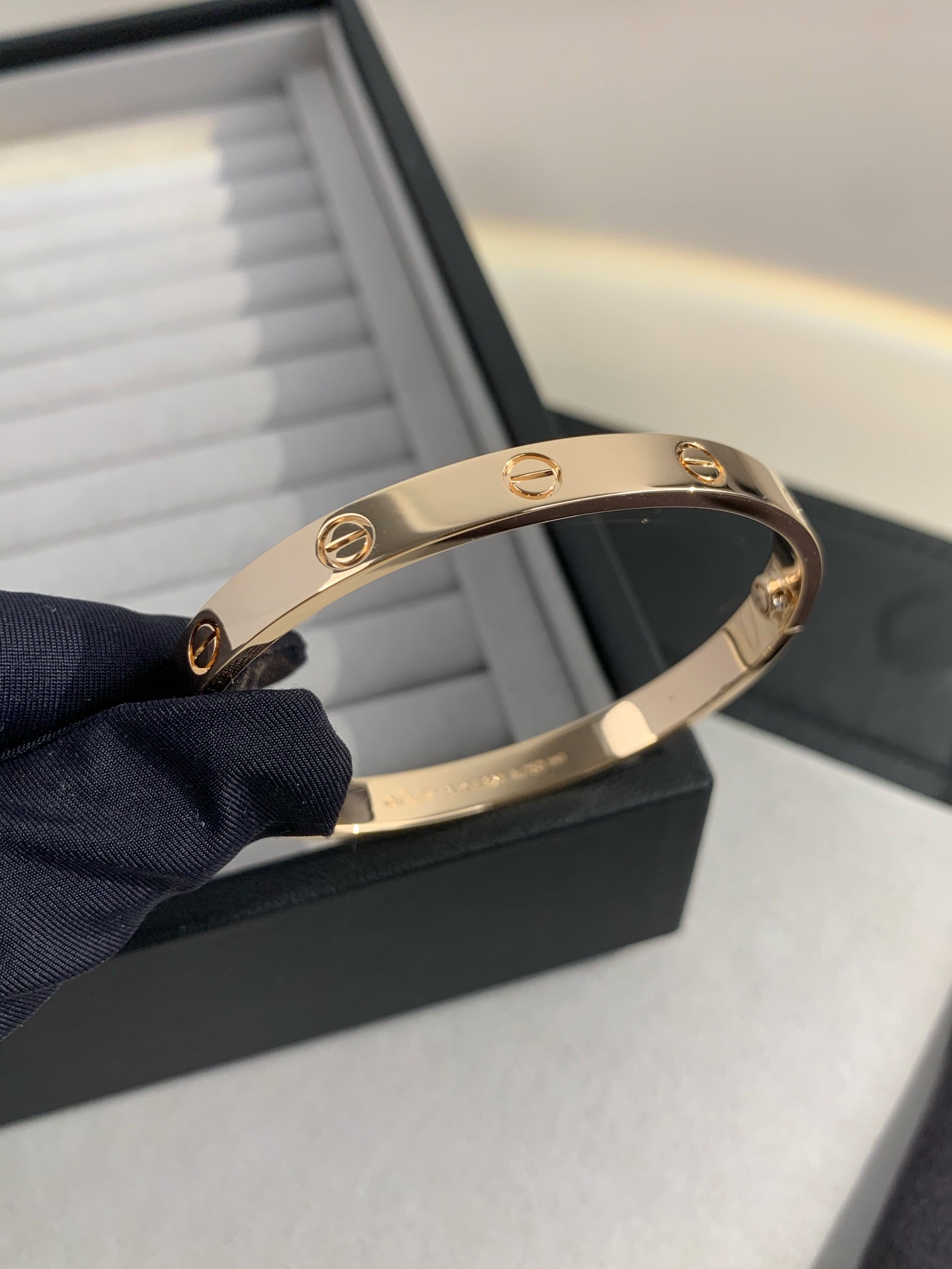 Cartier LOVE Series Wide 18K Bracelet