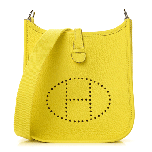 HERMES Taurillon Clemence Evelyne TPM Lime