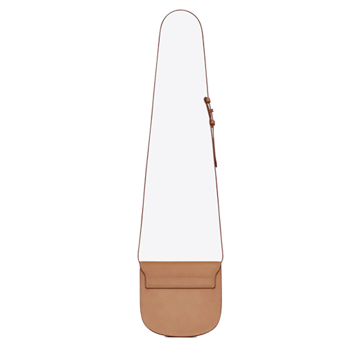 Saint Laurent Kaia Small YSL-Plaque Leather Cross-Body Bag--brown