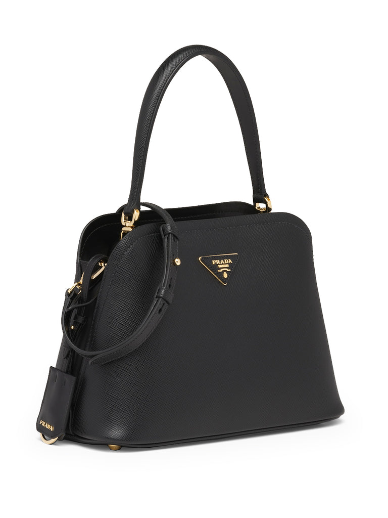Prada Medium Saffiano Leather Prada Matine Bag in Black