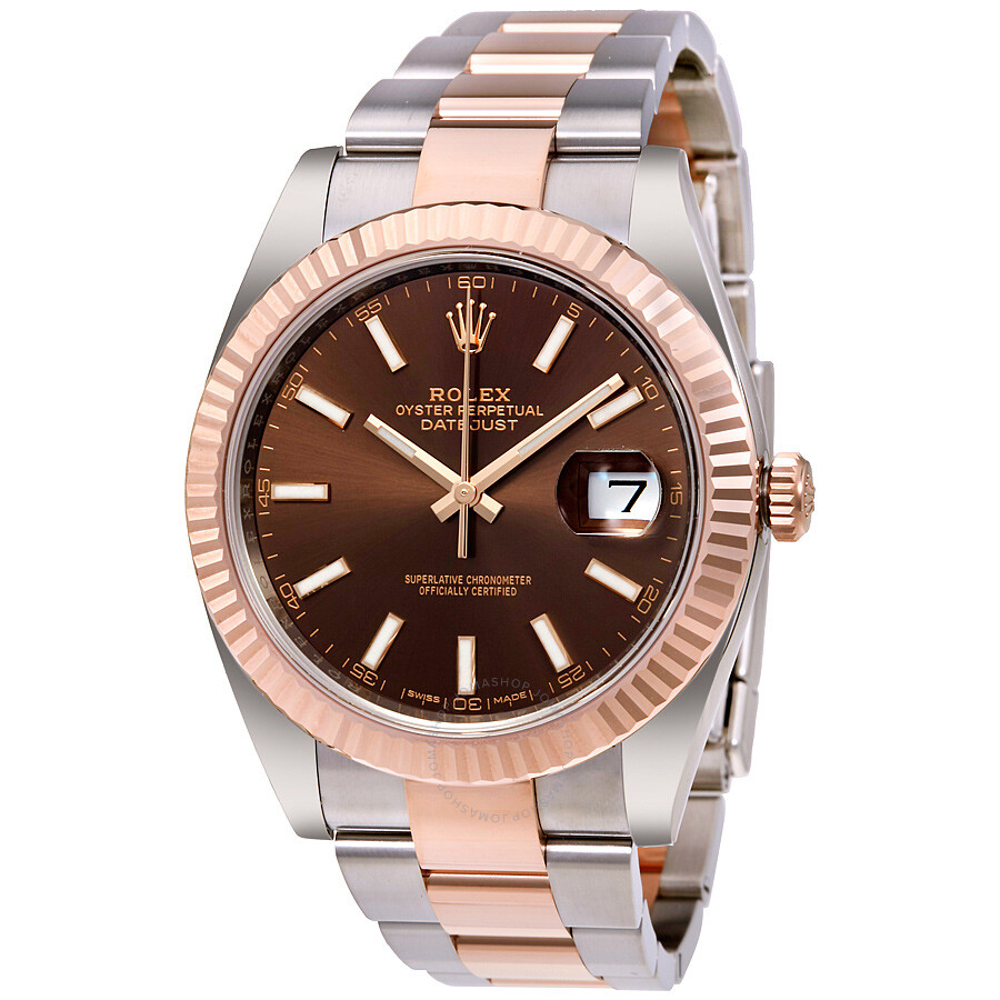 Rolex Datejust 41 Chocolate Dial Steel and 18K Everose Gold Men s Watch 126331CHSO（Lifetime free warranty+90-days replacement service & Refund!.）