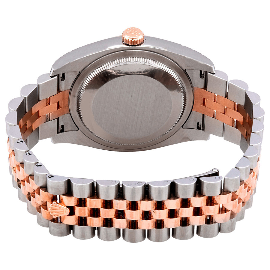 Rolex Oyster Perpetual Datejust 36 White Dial Stainless Steel and 18K Everose Gold Jubilee Bracelet Automatic Men s Watch 116231WDJ（Lifetime free warranty+90-days replacement service & Refund!.）