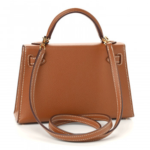 HERMES Epsom Mini Kelly Sellier 22 Gold
