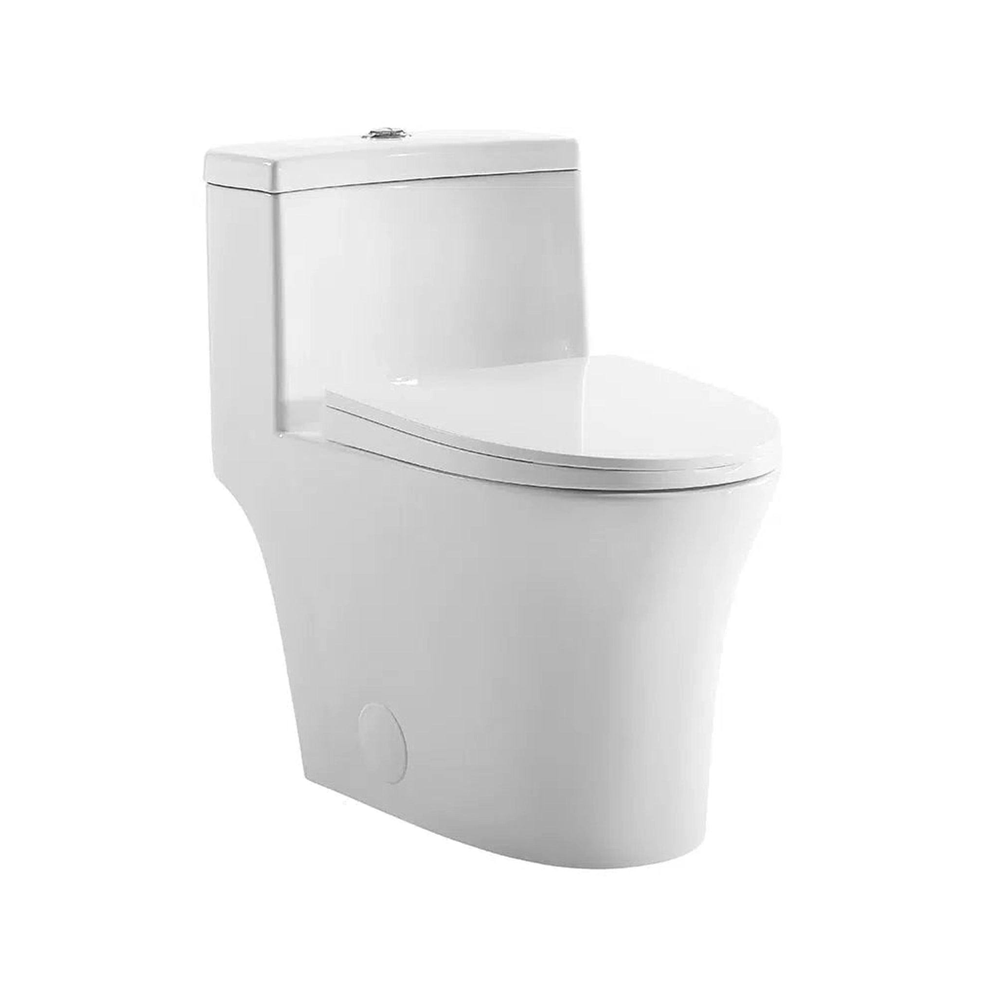 Swiss Madison Bastille One-Piece Elongated Toilet Vortex Dual-Flush 1.1/1.6 GPF, White