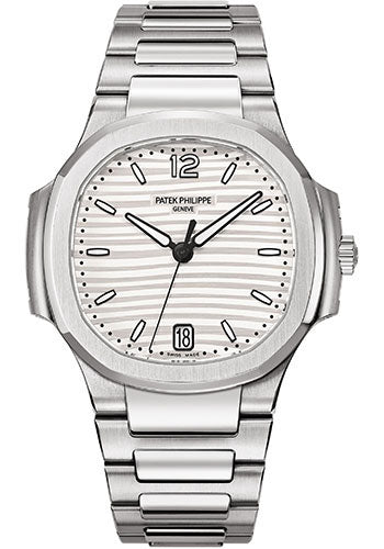 Patek Philippe Ladies Automatic Nautilus 7118 35.2MM Silvery Opaline Dial