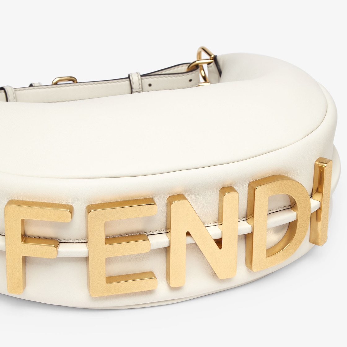 Fendi Fendigraphy Small in White Canvas
