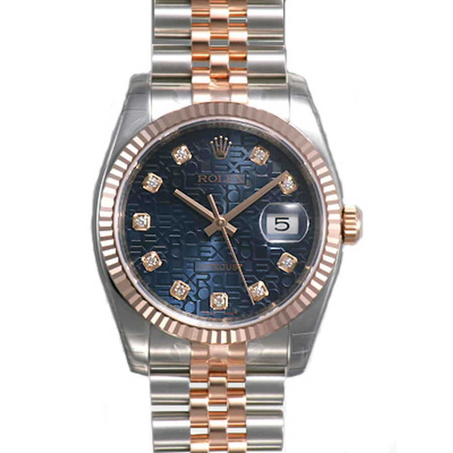 Rolex Oyster Perpetual Datejust 36 Blue Dial Stainless Steel and 18K Everose Gold Jubilee Bracelet Automatic Men s Watch 116231BLJDJ（Lifetime free warranty+90-days replacement service & Refund!.）