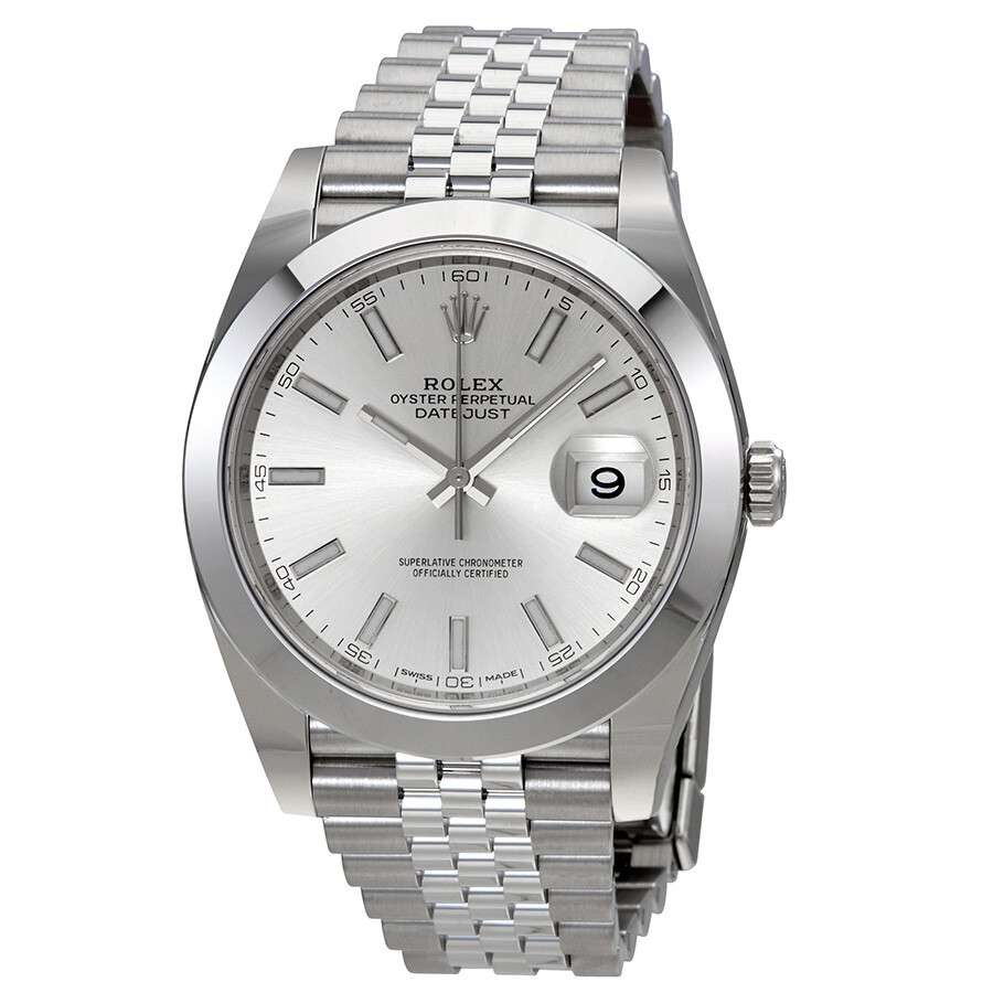 Rolex Datejust Silver Dial Automatic Men s Jubilee Watch 126300SSJ（Lifetime free warranty+90-days replacement service & Refund!.）