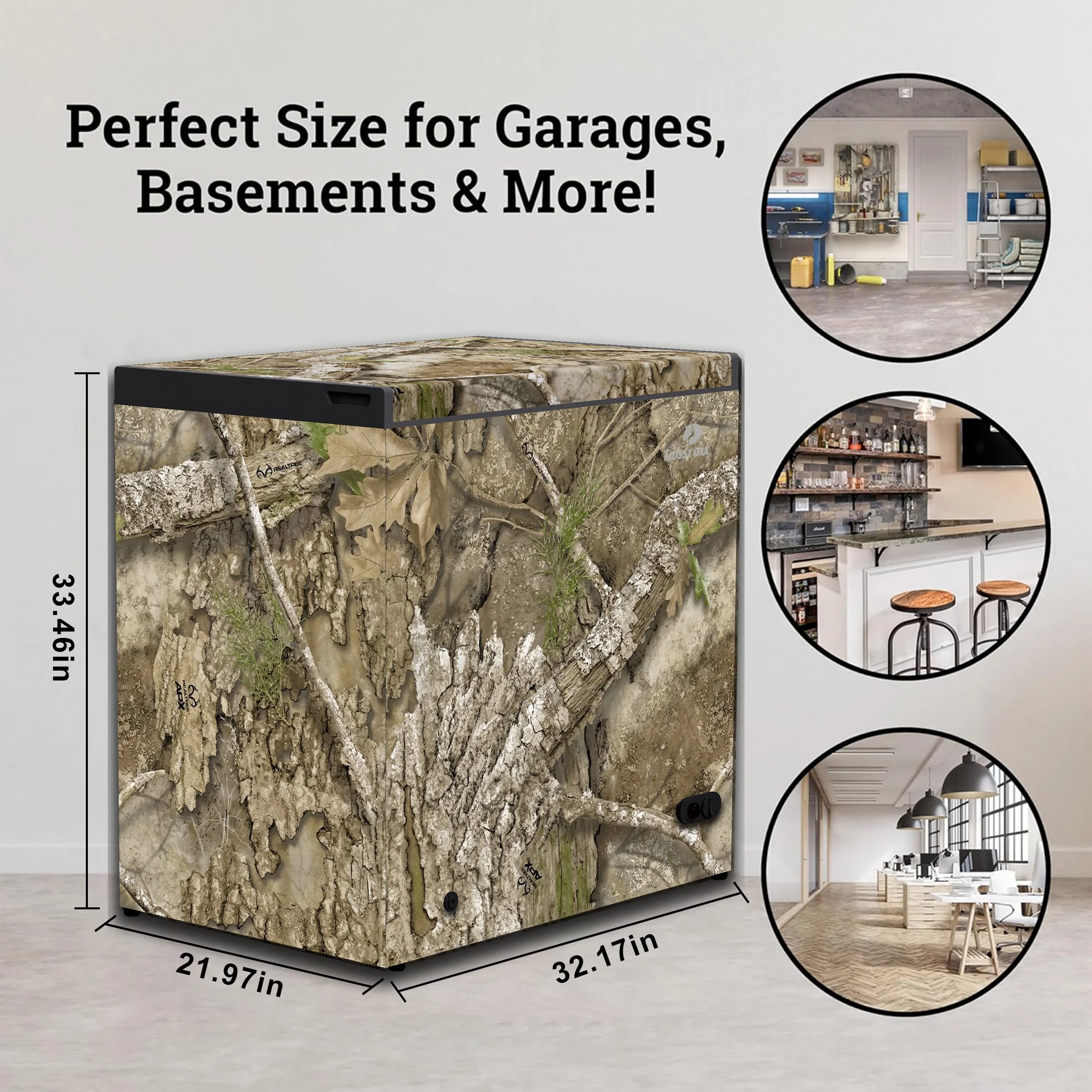 Realtree 7 - cu ft Manual Defrost Chest Freezer (Camouflage)