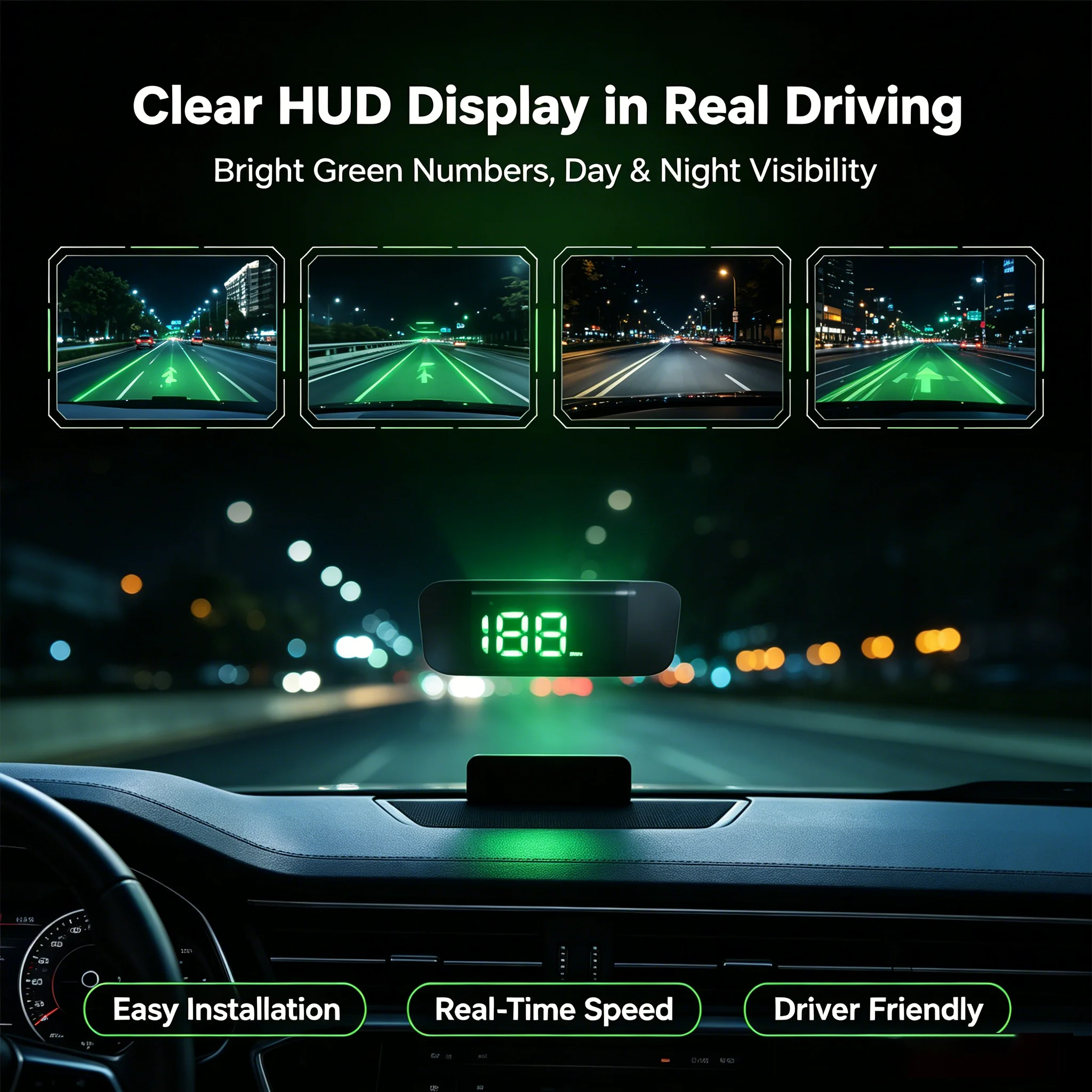 🔥🔥Head Up Display Car GPS Digital Speedometer