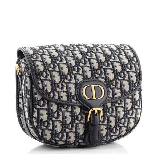 Christian Dior Bobby Flap Bag Oblique Canvas Medium
