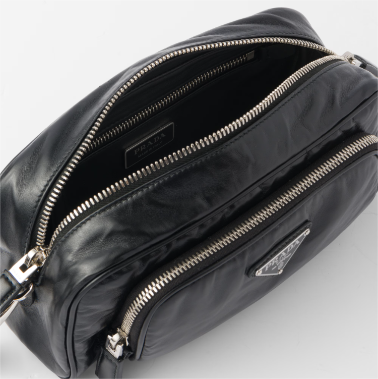 Prada Nappa antique leather multi-pocket shoulder bag