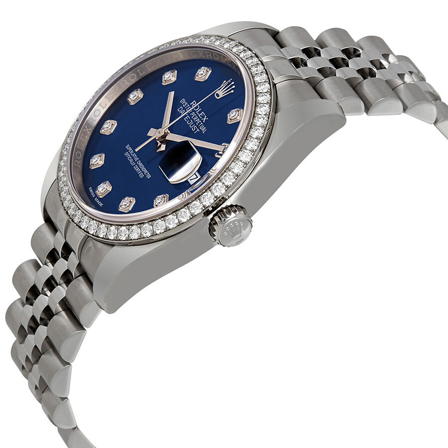 Rolex Oyster Perpetual Datejust 36 Blue Dial Stainless Steel Jubilee Bracelet Automatic Ladies Watch 116244BLDJ（Lifetime free warranty+90-days replacement service & Refund!.）