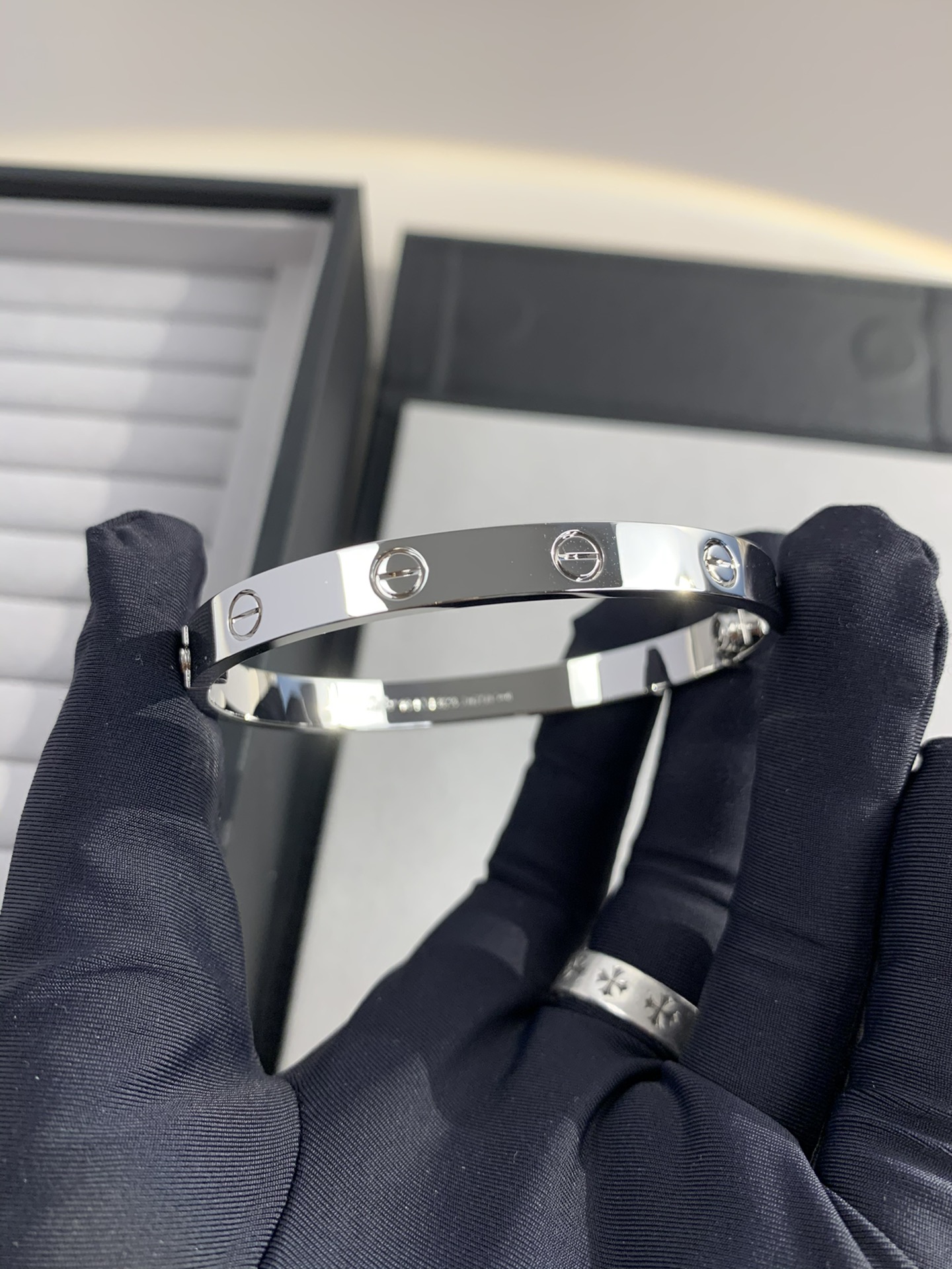 Cartier LOVE Series Wide 18K Bracelet