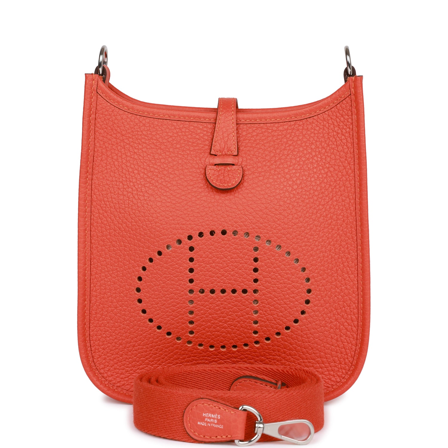 Hermes Evelyne TPM Feu Clemence Palladium Hardware