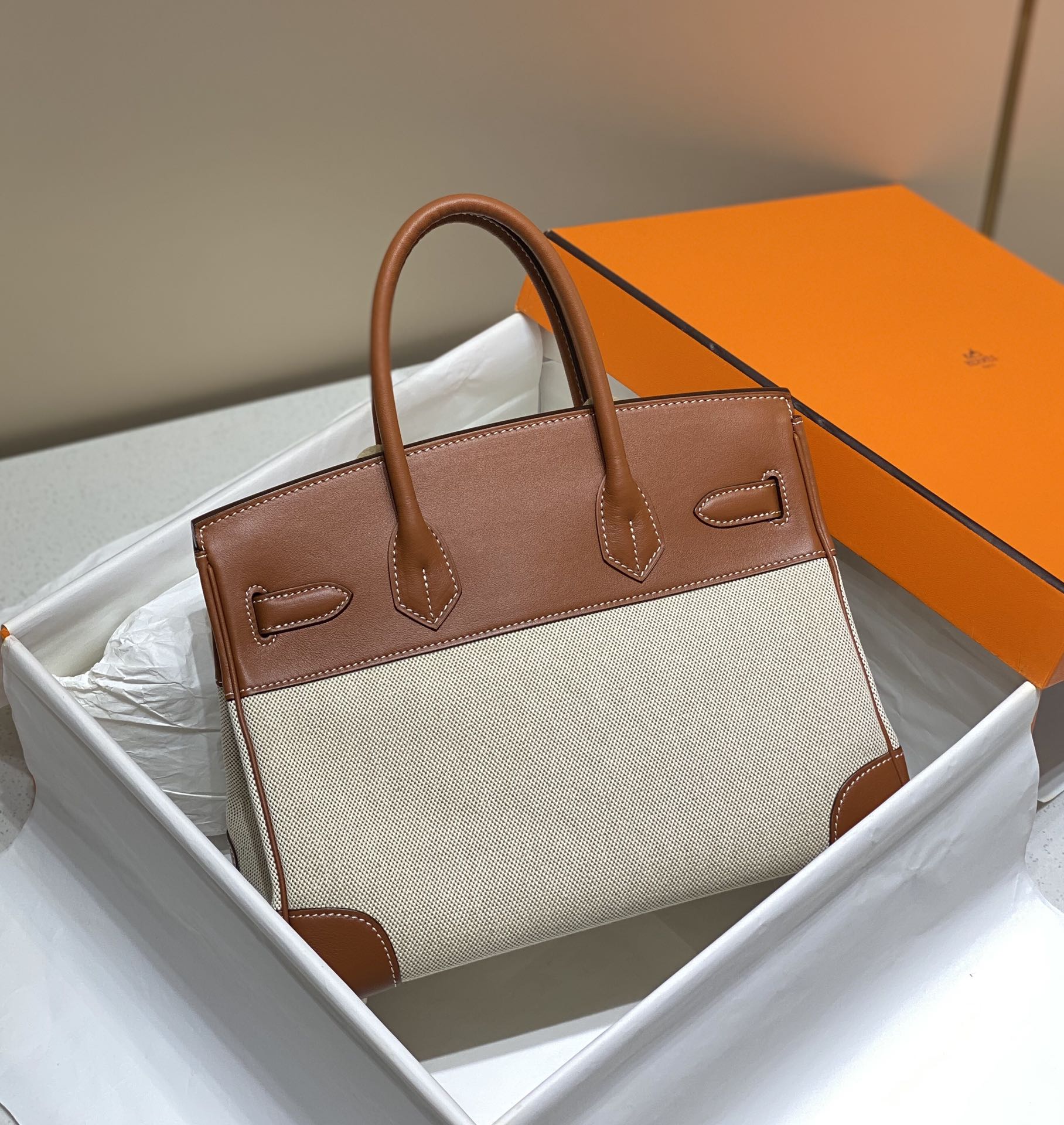 Hermes birkin 30 swift leather bag